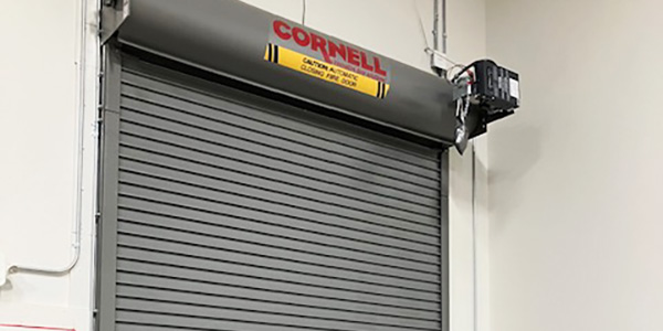Cornell Fire Door installed by PSS, a top industrial overhead door company near Porter Ranch, California.